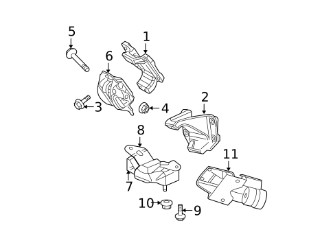 Engine & Trans Mounting for 2005 Dodge Ram 3500 #0