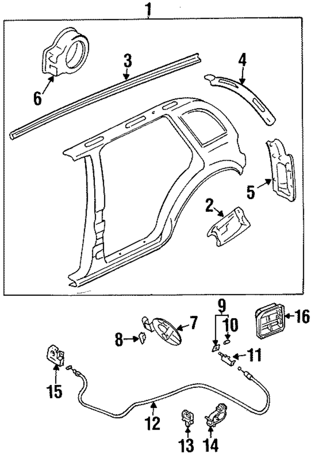 K01970830 - : Fuel Pocket for Kia: Sportage Image