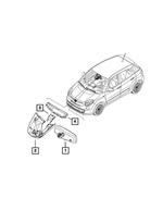 6QM88MS7AA - Glass: Inside Rear View Mirror for Mopar Image