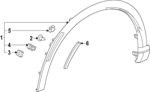 741573C2T90ZC - : Wheel Arch Molding for Honda Image