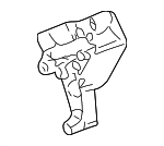 XF2Z3C511BA - Steering: Mount Bracket for Ford: Freestar, Windstar | Mercury: Monterey Image