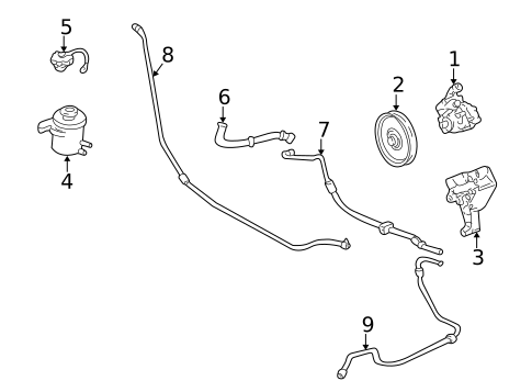 Pump & Hoses for 2007 Mercury Monterey #0