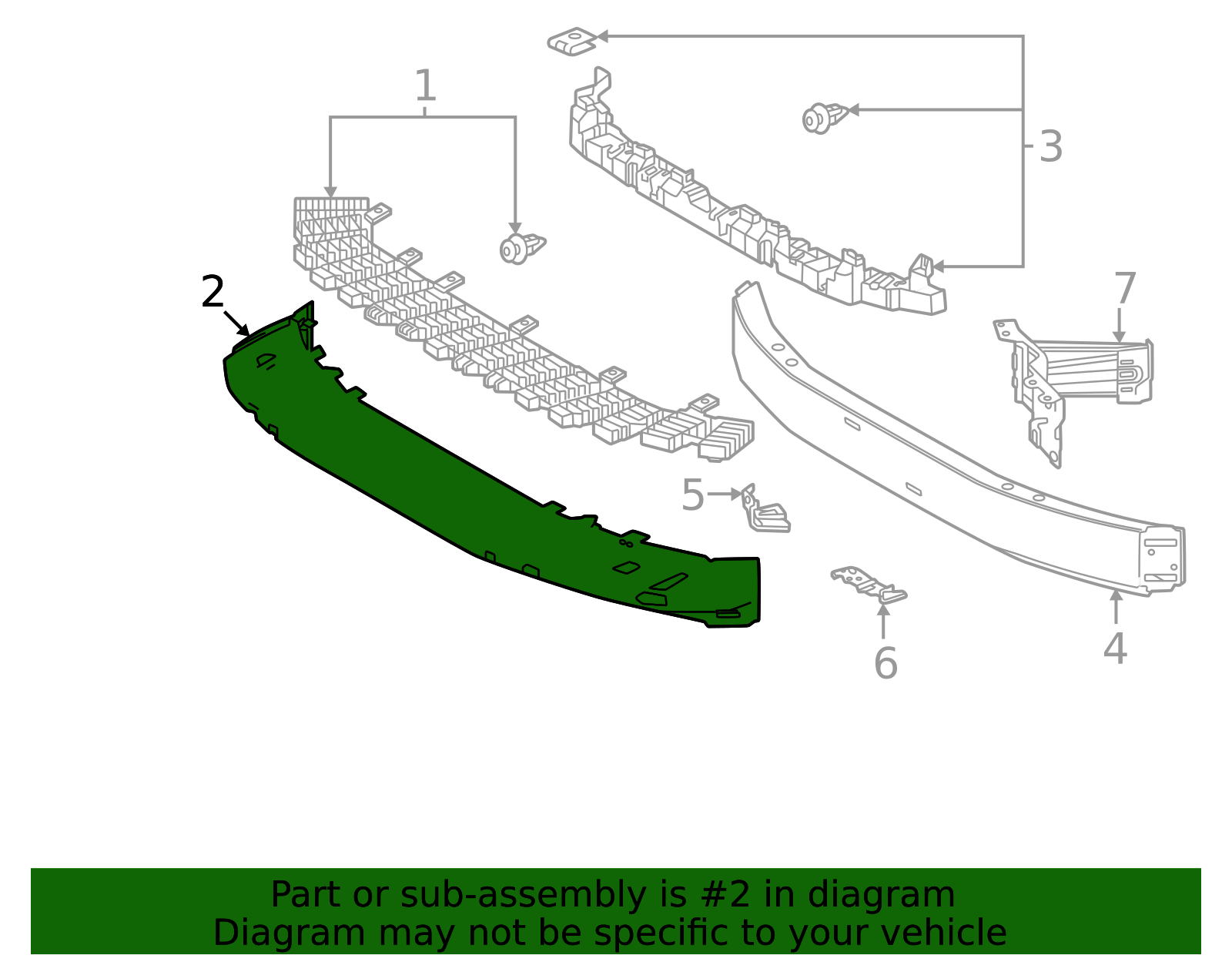 2024-2025 Toyota Land Cruiser Lower Absorber 52618-60080 | OEM