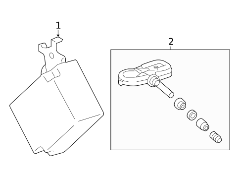 Tire Pressure Monitor Components for 2017 Toyota Corolla iM #0