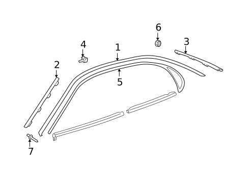 Exterior Trim - Roof for 1998 Lexus GS300 #0