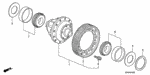 41233PYZ000 - Transmission - Manual: GEAR, FINAL DRIVEN for Honda Image