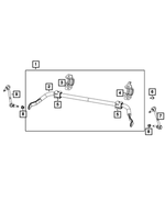 68409879AA - Front Suspension: Stabilizer Bar Link, Left for Jeep: Grand Cherokee, Grand Cherokee L Image