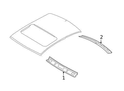 Roof & Components for 2012 Hyundai Sonata #2