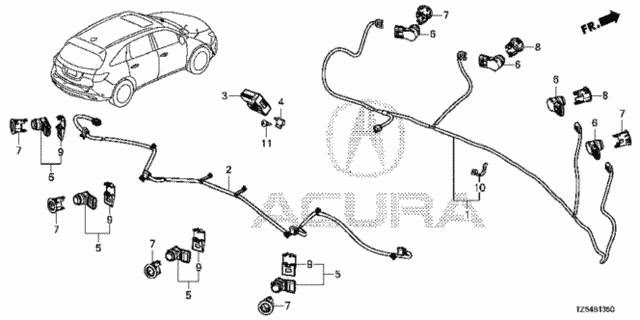 Parking Sensor (1) for 2016 Acura MDX #0