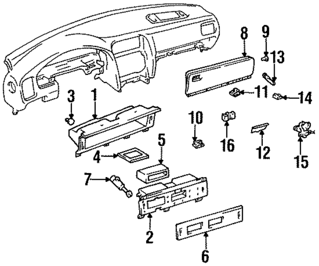 5556550020B0 - Body: Glove Box Handle for Lexus Image