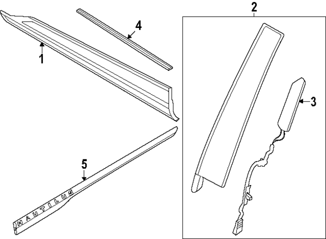 R2TZ5820555BC - : Applique for Lincoln: Nautilus Image