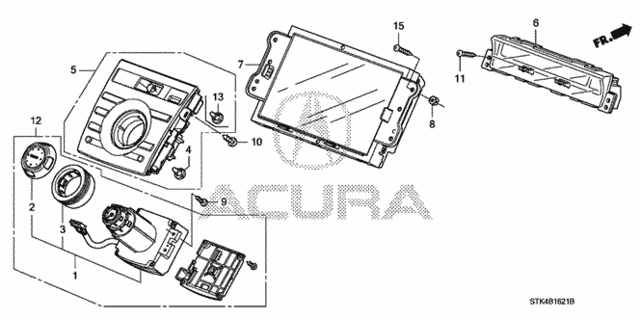 Switch Panel (Navigation) for 2008 Acura RDX #0