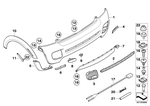 51125A5F097 - Retrofitting / Conversion / Accessories: Bumper Trim Panel, Rear for Mini Image