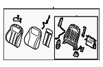88300R6110PZN - : Seat Back Assembly for Hyundai: Santa Fe Image