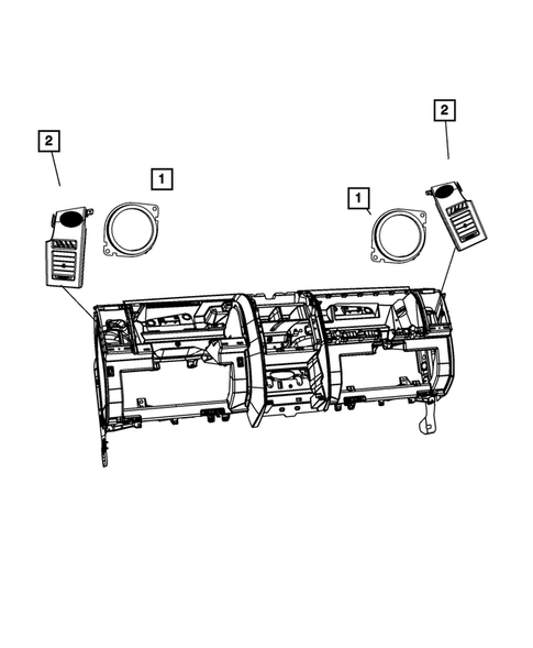 Radio, Antenna, and Speakers for 2007 Dodge Nitro #2