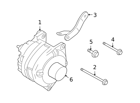 Alternator for 2011 INFINITI FX35 #1