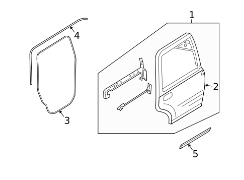Door & Components for 2006 Lincoln Navigator #0