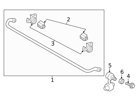 Stabilizer Bar & Components for 2020 Hyundai Elantra #1
