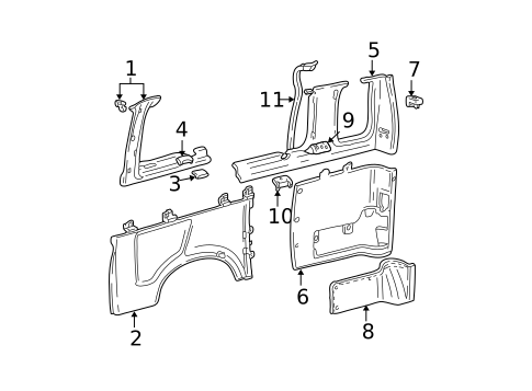 Interior Trim - Side Panel for 1993 Ford E-350 Econoline #1