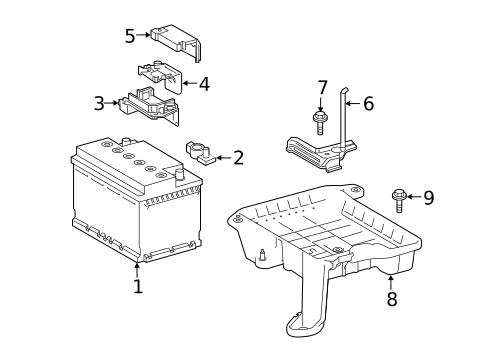 Battery for 2024 Toyota Corolla #2
