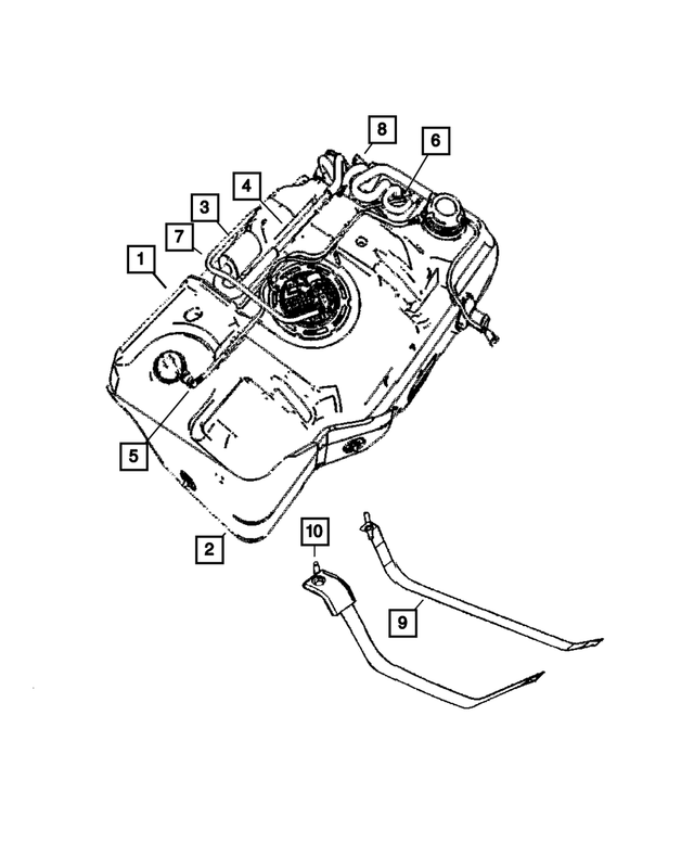 5085030AA - Fuel: Nvld To Fuel Vapor Vent Filter Tube for Mopar Image image