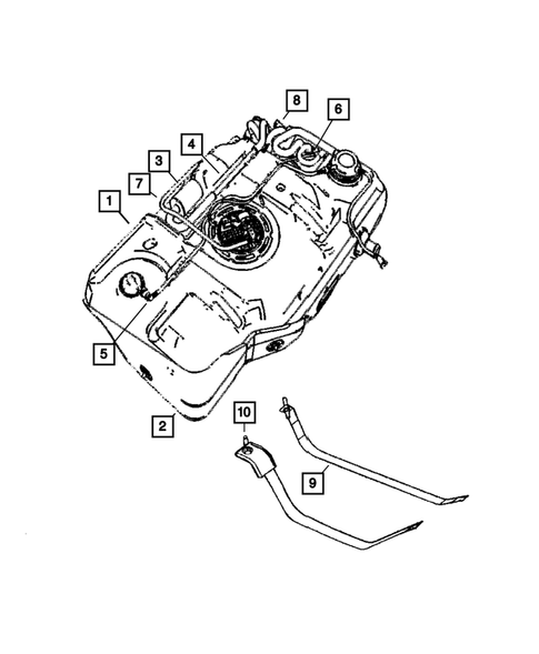 Tank, Fuel for 2006 Chrysler PT Cruiser #0