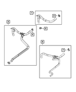 68237767AC - Air Conditioners and Heaters: Heater Return Hose And Tube for Mopar Image
