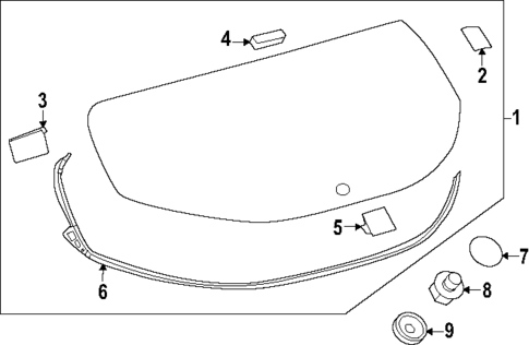 Glass - Lift Gate for 2025 Toyota GR Corolla #0