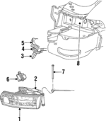 4778256 - Electrical: Headlamp Assembly for Mopar Image