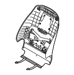 88390T1050UBL - Body: Seat Back Panel for Hyundai Image