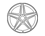29040105007Y51 - : Wheel Exchange Spoke for Mercedes-Benz Image