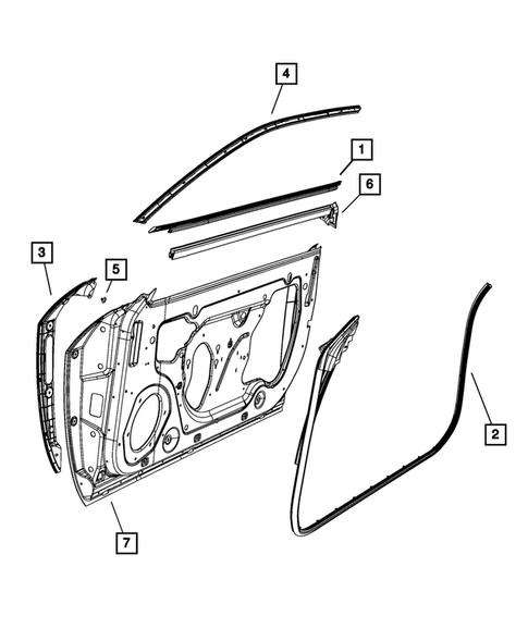 Weatherstrips and Seals for 2011 Dodge Challenger #0