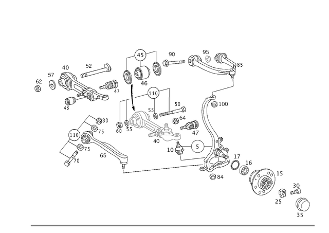 1409810505 - Front Axle: Tapered Roller Bearing for Mercedes-Benz Image image