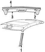 4603338 - Body: Windshield Pillar Trim for Saab: 900 Image