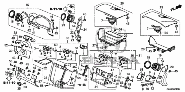 Instrument Panel Garnish (Driver Side) for 2010 Honda Pilot #0