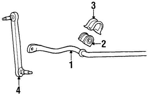Stabilizer Bar & Components for 1996 Lincoln Continental #0