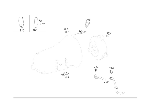 Attached Parts for Transmission, Oil Filler Pipe for 2013 Mercedes-Benz G63 AMG #0
