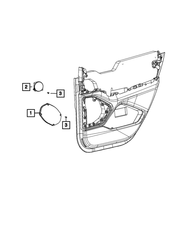 « 6512499AA – Electrical : Vis, Côté Gauche pour Mopar Image »