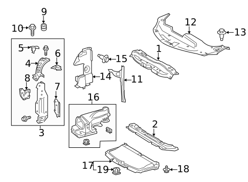 Radiator Support for 2020 Lexus RC F #0