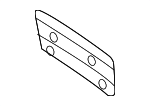 8101711 - Body: License Plate Bracket for Mercedes-Benz Image