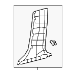 6241430211C0 - Body: Lower Center Pillar Trim for Toyota: Crown, Crown Signia Image