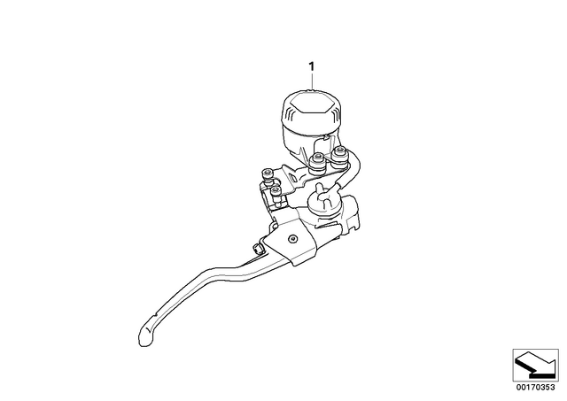32727727037 - : Handbrake Lever           for BMW-Motorrad Image
