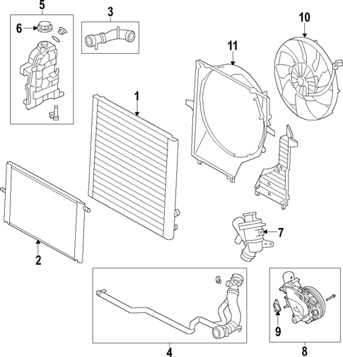 Water Pump for 2014 Land Rover Range Rover #1