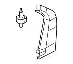 72761TR0A01 - : 2012 Honda Civic - Garnish L Rear Door Pillar for Honda: Civic Image