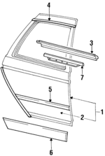 FODZ5424631A - Body: Door Shell for Ford: Taurus Image