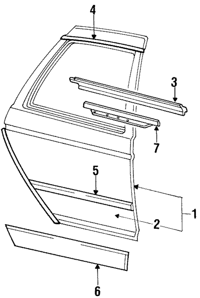 FODZ5424631A - Body: Door Shell for Ford: Taurus Image