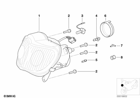 Headlight for 1997 BMW-Motorrad R 1100 S #0