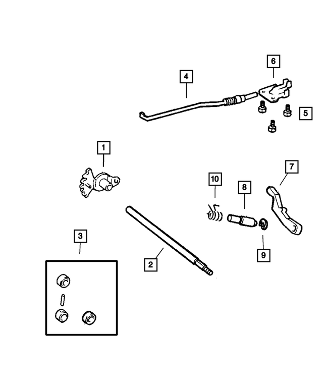 83503725 - : Manual Valve Shaft for Mopar Image