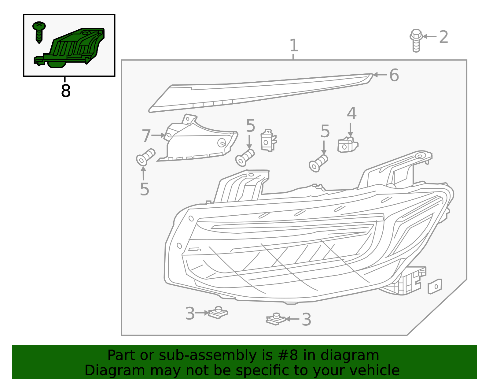 06150-TXM-A01 - Bracket Kit L Headlight Mounting - 2019-2021 Honda