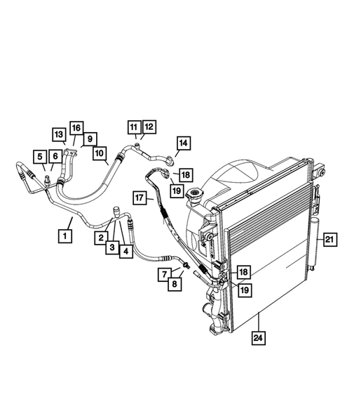 Air Conditioner and Heater Plumbing for 2011 Dodge Nitro #0